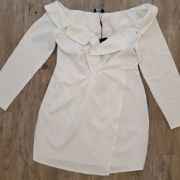 PLT White Knot Blazer Dress with Beaded Trousers - Picture 3 of 4